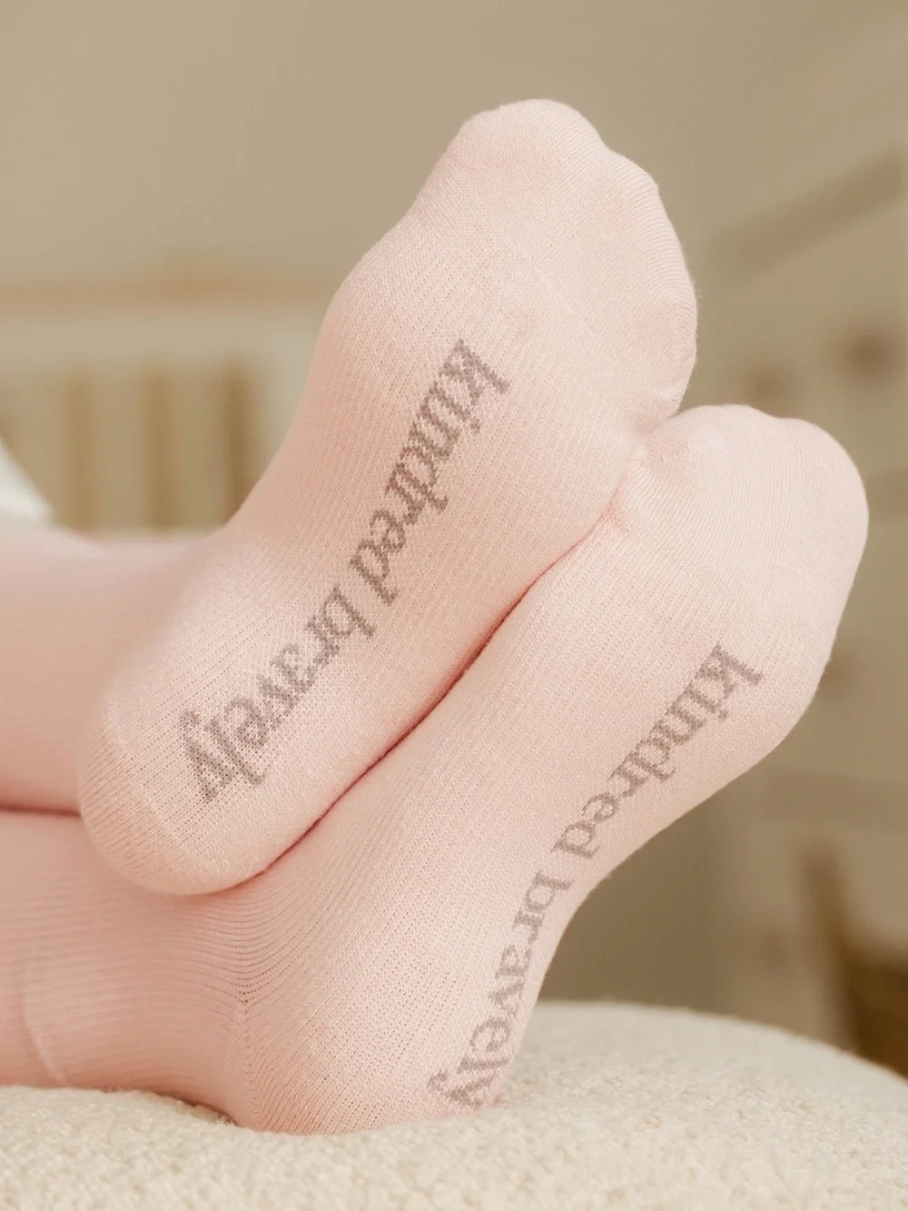 Kindred Bravely Compression Socks - Pink & Gray (2-Pack)